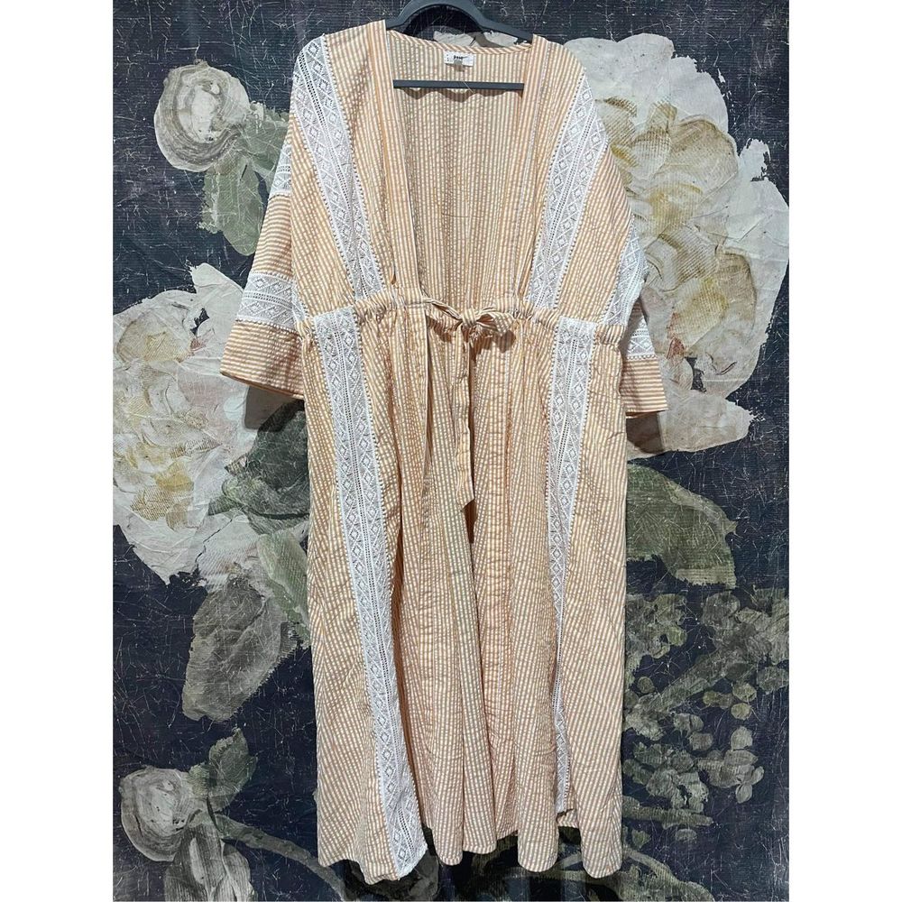 New Anthropologie c Rahi Stripe Kimono One Size - Picture 4 of 4